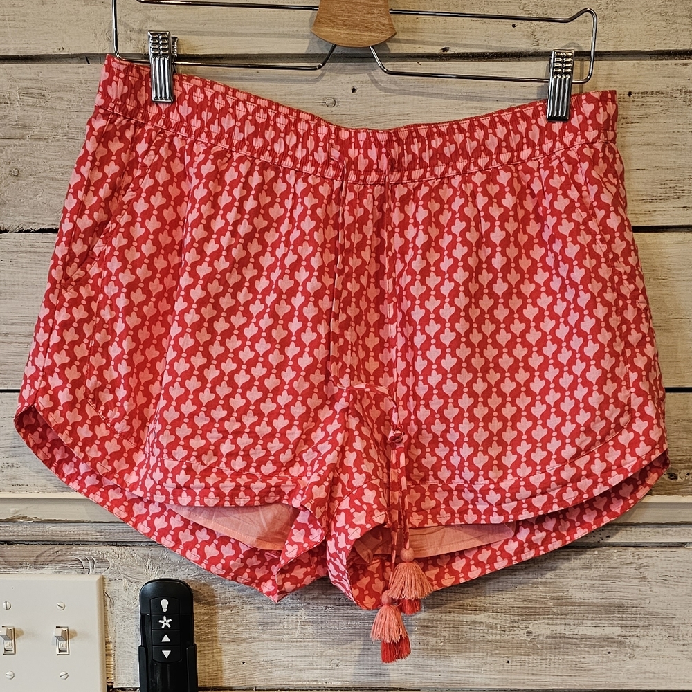 Vineyard Vines Pink Shorts With Pom Pom Tie Size Medium